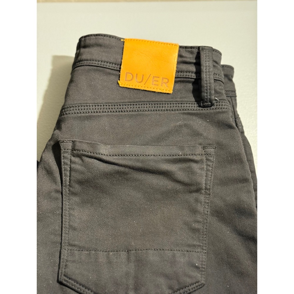DU/ER N2X Relaxed Taper‎ No Sweat Pant Mens 30x32 Black MFNR1002 Stretch Preppy